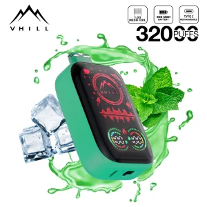 100% Authentic Wholesale I Vape Vhill 32000 Puffs Dual Mesh Coil Double Color Mold Mouthpiece Disposable Vape Pods Atomizer E-Cigarette Vaporizer Device