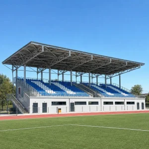 Estrutura de Aço Prefabricada, Design Gratuito de Construção Modular de Alto Desempenho para Escritórios Comerciais e Edifícios Escolares