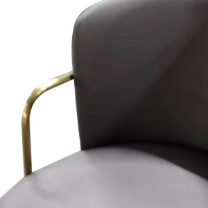 كراسي بار معدنية عصرية بارتفاع مناسب للطاولات الذهبية لمطبخ وغرفة الطعام