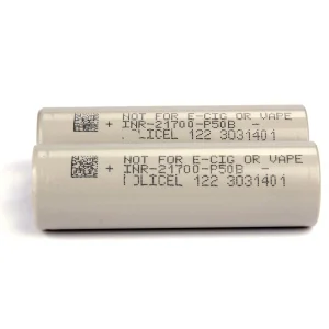 21700 P50B 3.6V 5000mah Low Temperature Solid State Rechargeable Battery Cell Molicel Grade B 60A 800 Cycles Power Tool UAV FPV