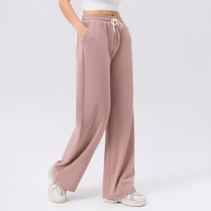 High Waist Ribbed Sports Pants