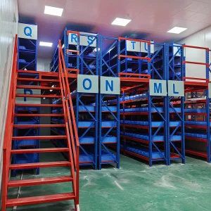 Heavy Duty Steel Mezzanine Platform With Customizable Layers From 2-5, Featuring Modular Grating Floor