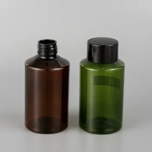 Food Grade Plastic Bottle Dark Green Color Thick Wall Toner Bottle 50ml Plastic Skin Care Bottle 150ml Screw Cap Medical Usage