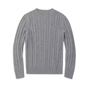 Sweater Embroidery Pullover Knitwear Winter Crew Neck Jumper Cotton Knitted Designer Men Knit Sweater