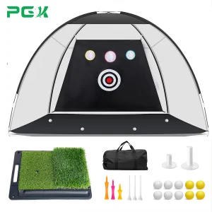 10x7ft Golf Hitting Net Non-Slip Base
