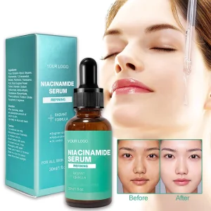 OEM ODM Custom Facial Serum Brightening Niacinamide Hyaluronic Acid Serum with Niacinamide