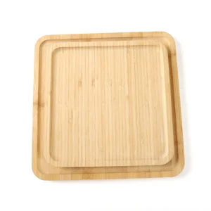 Bandeja de Madeira de Bambu Personalizada