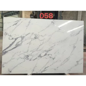 Lightning White Grey Slab