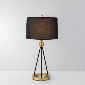 Decorative Vintage Living Room Office Hotel E27 LED Table Light Hotel Fabric Shade Decorative Reading Desk Lights Bedroom Modern Besides Table Lamp