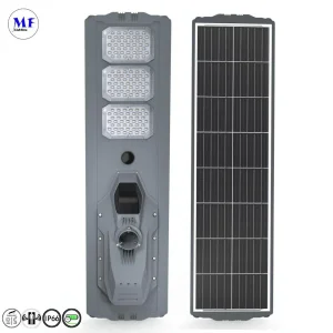 Preço de Fábrica Luz Solar ao Ar Livre IP66 100W 200W 300W 400W Luz de Estacionamento Luz Solar de Rua com Câmera Sensor de Fotocélula Controle Remoto