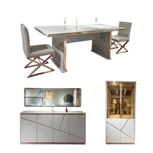 Foshan Modern Wood Dining Table Set