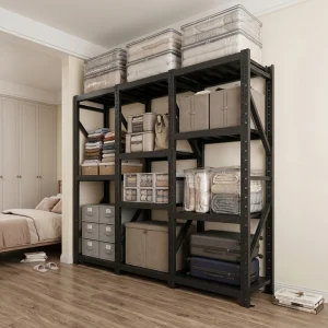 Shibang Shelving 300Kg Layer Storage Shelf Metal Stacking Shelf Rack for Warehouse