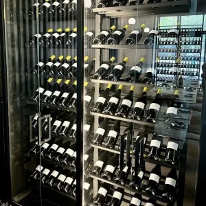 Stainless Steel Walk-in Wine Cellar with High-End Customizable Options