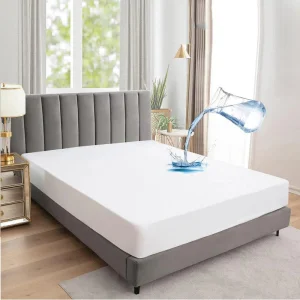Noiseless, Durable, Breathable Recyclable Jersey TPU Spill-Proof Waterproof Mattress Protector Mattress Cover