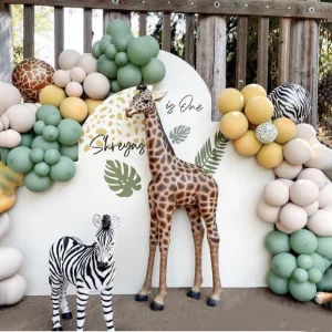 Wedding Backdrop Decoration Safari Animal Giraffe Zebra Statue for Sale