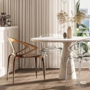 Simple Italian Minimalism Modern Armchair