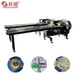 Máquina de Embalagem Flow Pack Horizontal Automática da China para Pirulitos e Picolés
