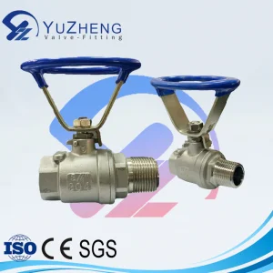 Stainless Steel Industrial Ball Valve - Hydraulic Float Control Gas Water Floating Control M/F Thread Oval Handle Steel Pipe Fitting Valve