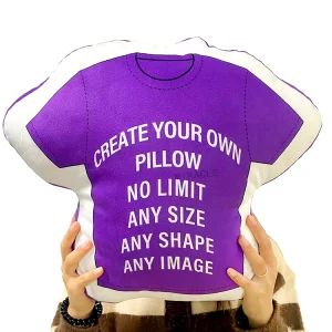 Contemporary Artistic Cushions Pillows Case Custom Irregular Shaped Logo Throw Pillow