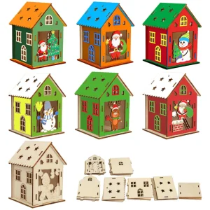 Christmas Wooden DIY Assembly Kit: Festive Craft for Kids &amp; Adults