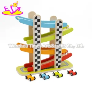 New Hottest Slot Racing Wooden Miniature Speeding Car for Kids W04e059