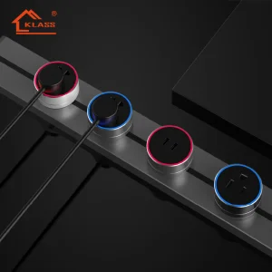 Hidden In-Tabletop Electric Socket Track