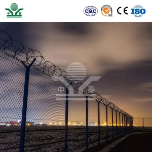 Zhongtai Welded Razor Barbed Wire China Suppliers 50 Inch Coil Diameter Spiral Razor Wire Used for Airport Security Fence