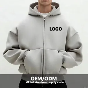 Custom Logo Plain 500GSM Heavyweight Hoodie