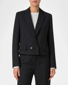 Wholesale OEM High-End Fashion Pinstripe Women Blazer