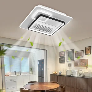 Contemporary DC Motor Smart Control 6-Speed Bladeless Ceiling Fan