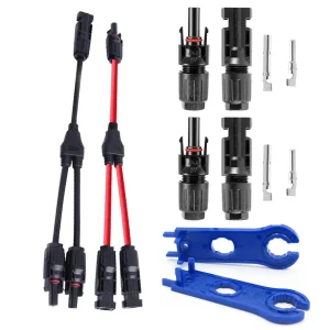MC4Y type three-way solar connector