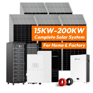 Hybrid Solar Panels Energy System Complete Kit