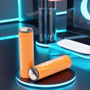 USB Rechargeable 3400mAh Type C 1.5V Lithium Ion Cylindrical Batteries