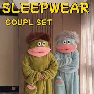 Casual Loungewear Couple Pajamas Funny Women's Party Wear Plus Size Robe Femme Women's Sets Clothing Summer Sleepwear IM77K-W