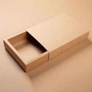 Manufacturer Custom Logo Printed Recycled Materials Cardboard Gift Box UV Coating Kraft Paperboard Drawer Box Gold Foil Stamping