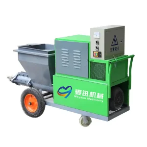 Mini Automatic Diesel Rendering Wall Cement Plastering Smoothing Machines Mortar Sprayer Gun Mortar Spray Machine