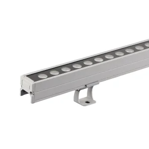 DMX Controlled Outdoor Facade Linear LED Strip Light RGB Full Color Aluminum Tempered Glass High CRI 90 DC 24V 3-Year Warranty