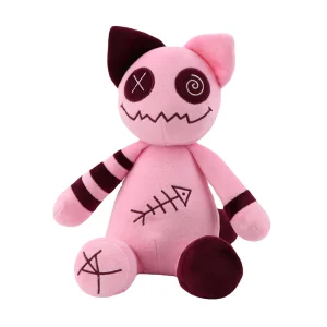 Mischievous Pink Demon Cat Plush