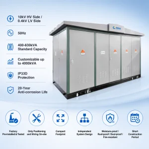 Prefabricated MV LV Compact Substation