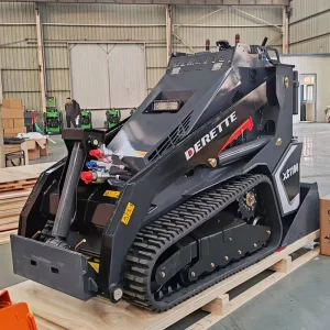 Derette Xc1100 Stand on Compact Track Loader Earthmoving Machinery Mini Skid Steer Loader