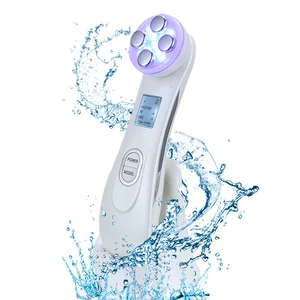 Factory Direct 5 1 EMS Photon Microcurrent RF LED Facial Beauty Machine Anti-Wrinkles Device for Home Use on Face AU Plug Type