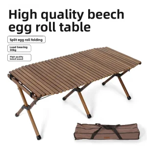 Beech Wood Foldable Camping Table