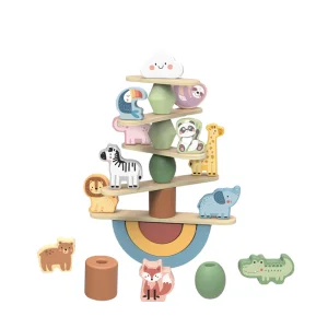Wooden Animal Balance Blocks Educational Toys for Kids