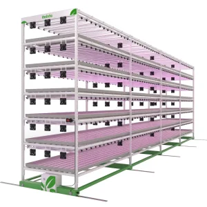 Reinfa Vertical Tidal Farm System-Stackable Shelves Flood&Drain Automation