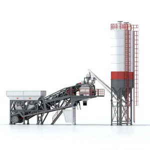 High-Capacity Mobile Concrete Batching Plant for Efficient Mixing