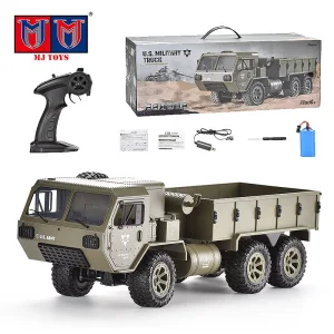 1:12 6X6 2.4Ghz Remote Control 6WD Chassis Off Road Simulation Military Rc Truck Model Toy With Wifi Camera