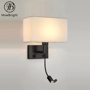 مصابيح حائط LED بسيطة من القماش لمناسبة السبت، مصباح حائط داخلي للفندق