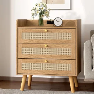 Mesa de noche moderna y creativa con almacenamiento