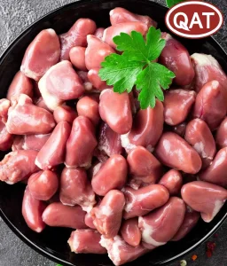 Corazones de pollo halal