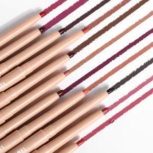 Makeup Wholesale Pigmented Longwear Vegan Creamy Lipliner Lip Pencil With Sharpener Custom Logo Private Label Lip Liner